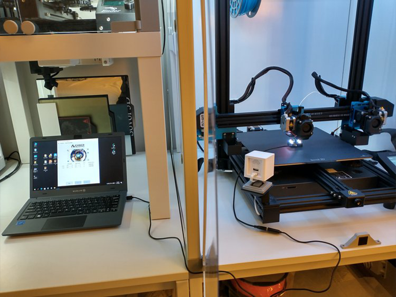 The CXC tool in use with various 3D printers